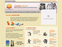 Tablet Screenshot of dhimangroup.com